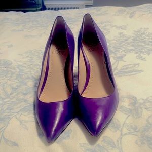 Lightly used, 4 inch, purple, Vince Camuto heels. Size 9.